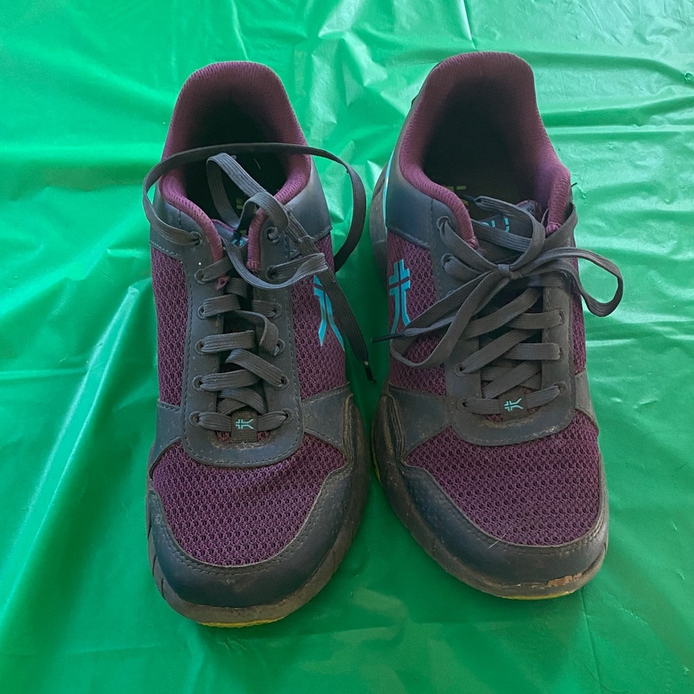 KURU Burgundy and Gray Women's Sneakers